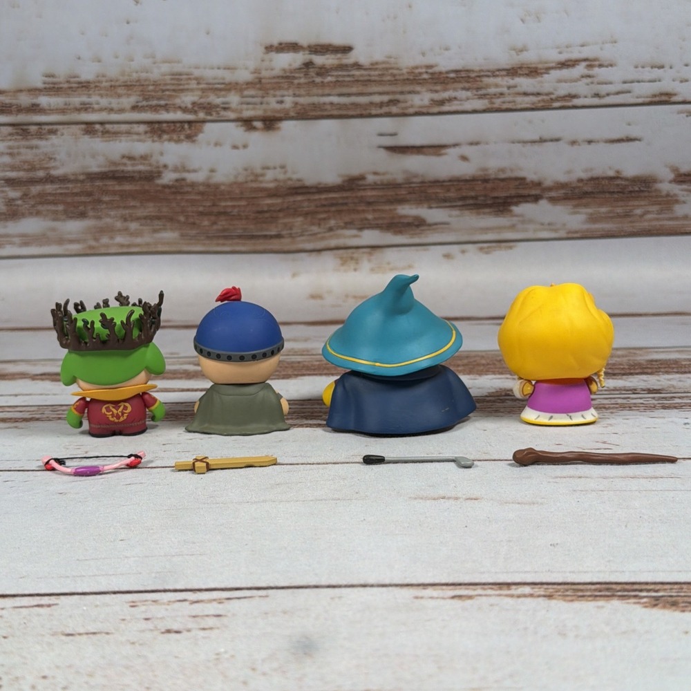 Kidrobot South Park The Stick of Truth Set of 4 Mini Vinyl Figures 2.5" w/ Props - Picture 4 of 6